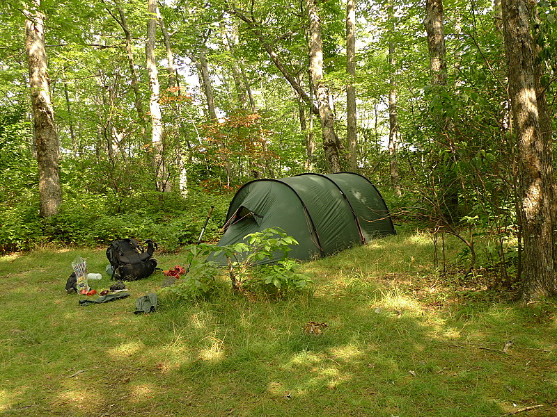 Keron Tent in Crowder Camp