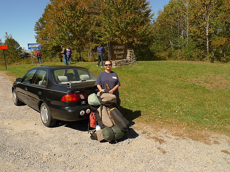 Little Mitten Drops Me Off at Beech Gap