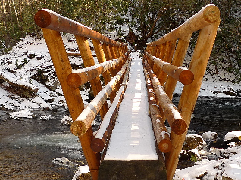 The New Snowbird Creek Footbridge