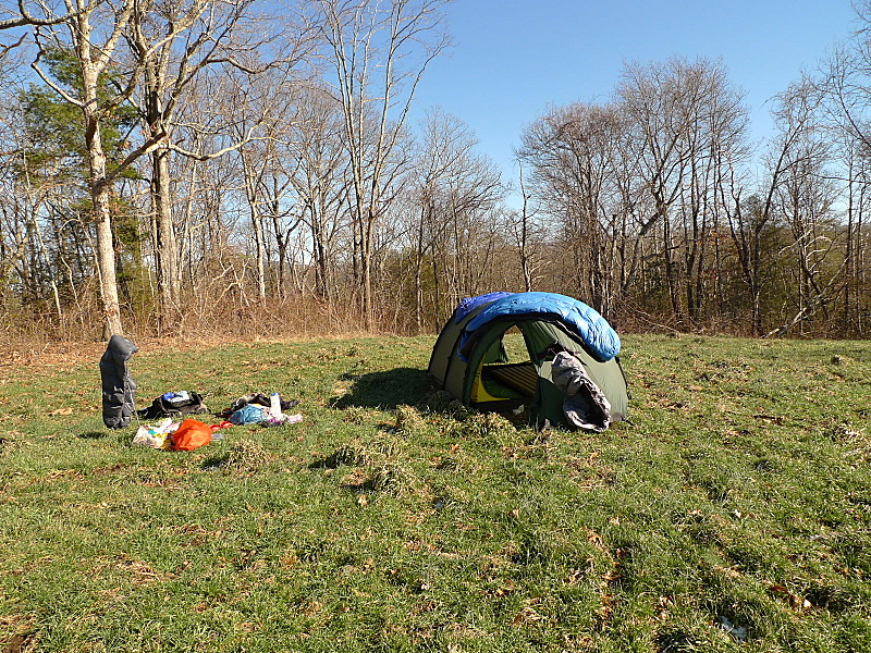 Camping On Top Of Flats Mountain