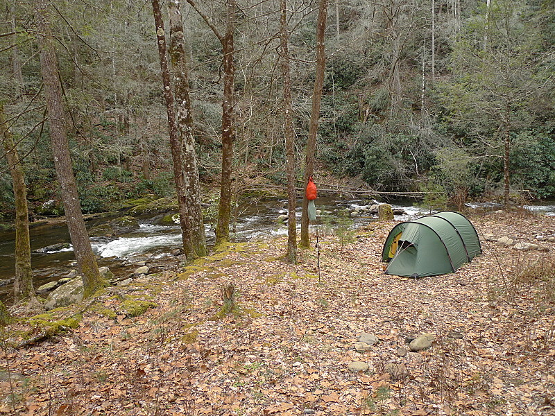 A February Camp On Citico Creek