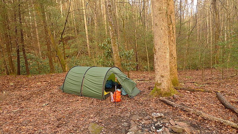 Hilleberg Keron Set Up On The Nichols Cove Trail Near The Twin Gravesite