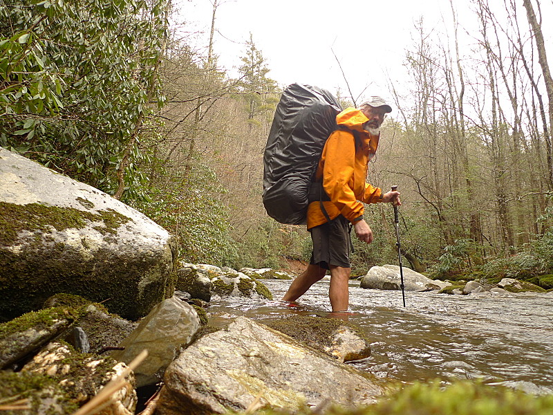 Crossing Slickrock Creek On The BMT