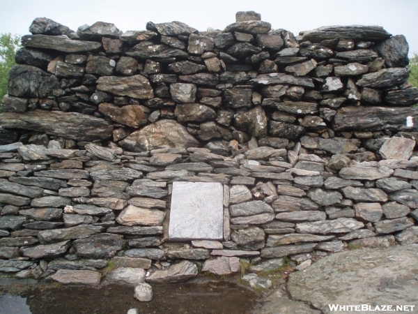 rock tower on Bear Mtn., highest point in Conn., mile 1491