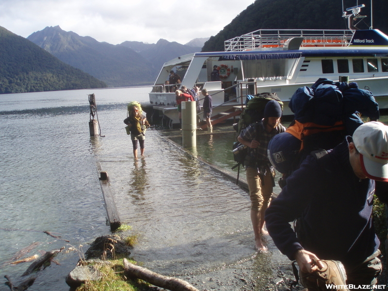 Dock Under Water At Start Of Milford Track