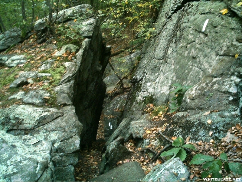 A.t. Goes Through Crack Above Cornwall Road In Ct