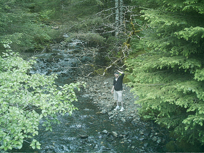 Alaska 2011 - Sean [Camo, Jr]. at Kodiak stream