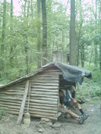 Earl Shaffer Shelter - New Shelter In Background