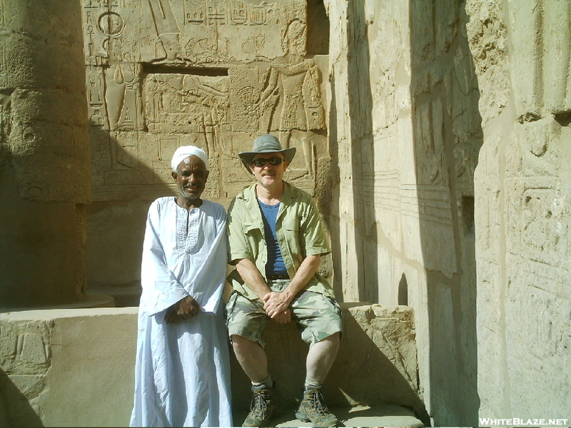 Jack And A Bedouin At The Karnak Temple In Luxor
