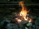 Campfire At Wilbur's Clearing Shelter