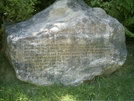 Inscribed Stone On Mt. Greylock