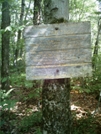 Long Trail Sign At Vt Border