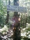 Seth Warner Shelter Trail Sign by camojack in Trail & Blazes in Vermont