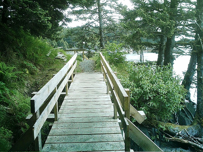 Spruce Island Alaska - Ouzinkie boardwalk