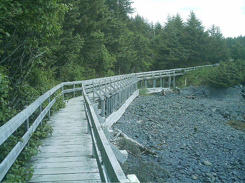 Spruce Island Alaska - Ouzinkie boardwalk 2