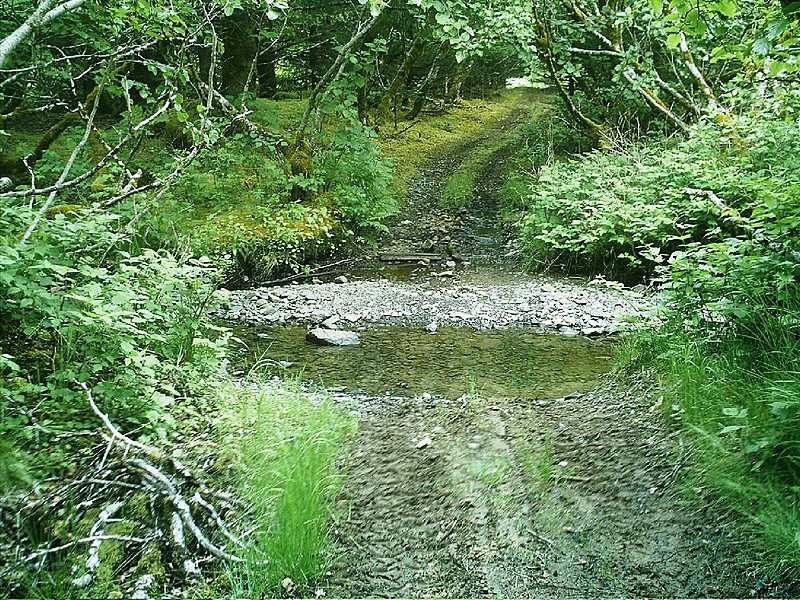 Spruce Island, Alaska - stream crossing on trail back from  Mt. Herman 4