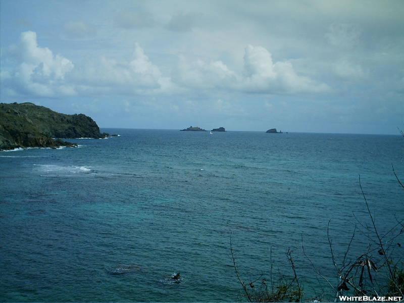 St. Bart's Hike - Sailboat In Distance