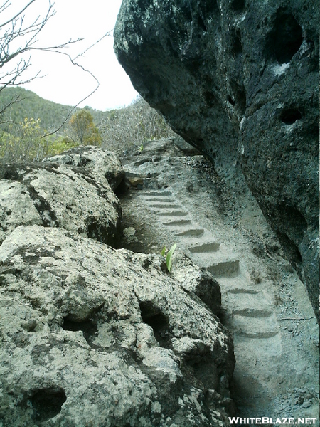 St. Bart's Hike - Steps Hewn Into Rock