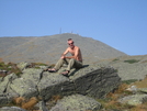 Cosmo @ Lake O' The Clouds; Mt.wash. In Background by k-n in Views in New Hampshire