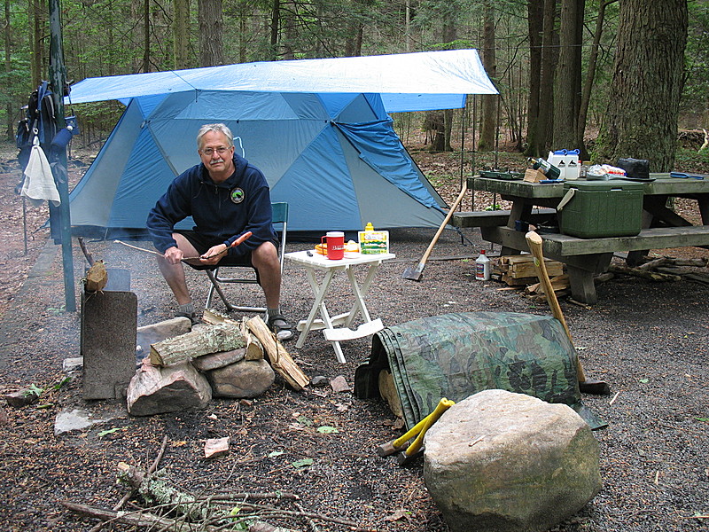 Site at Hurricane Campground, VA, June 2012