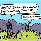 Hike naked day by attroll in Boots McFarland cartoons