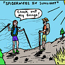 Spyder fringe by attroll in Boots McFarland cartoons