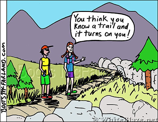 Trail turns