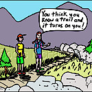 Trail turns by attroll in Boots McFarland cartoons