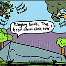 Alarm clock by attroll in Boots McFarland cartoons