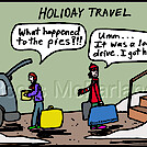 Holiday travel by attroll in Boots McFarland cartoons