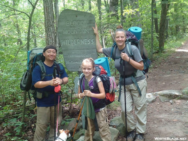 Atmonk, 10cent, Jenchol On The Appalachian Trail In August 2010 Entering Blood Mountain Wilderness