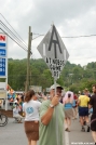 The parade commences by Pack Mule in 2006 Trail Days