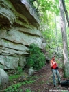 Sandstone wall along Cumberland Trail