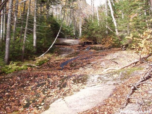 Brook on bare rock above Mahoosuc notch