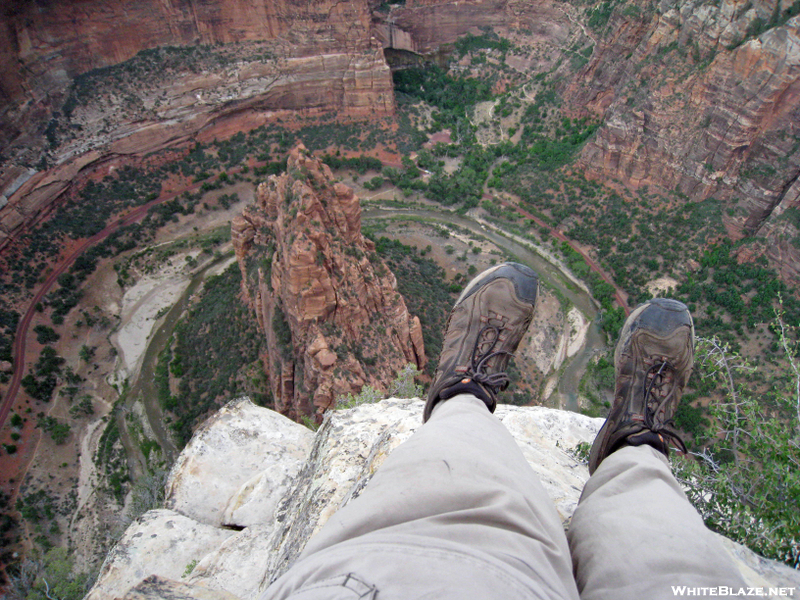 On the Edge of Angels Landing at Zion