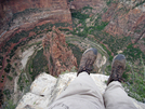 On the Edge of Angels Landing at Zion