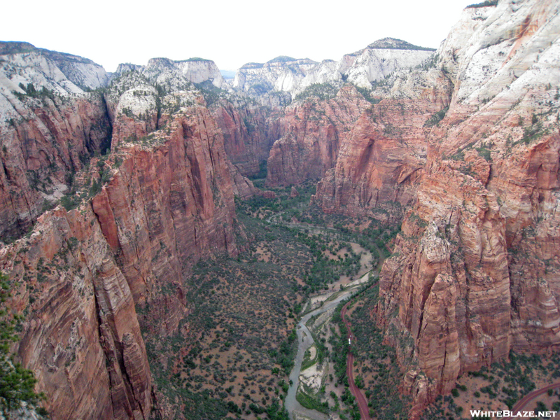 View from Angels Landing at Zion