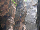 Try to find the climber repelling the Narrows at Zion